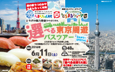 選べる東京周遊バスツアー　≪Cコース／「築地・東京タワー」を満喫≫